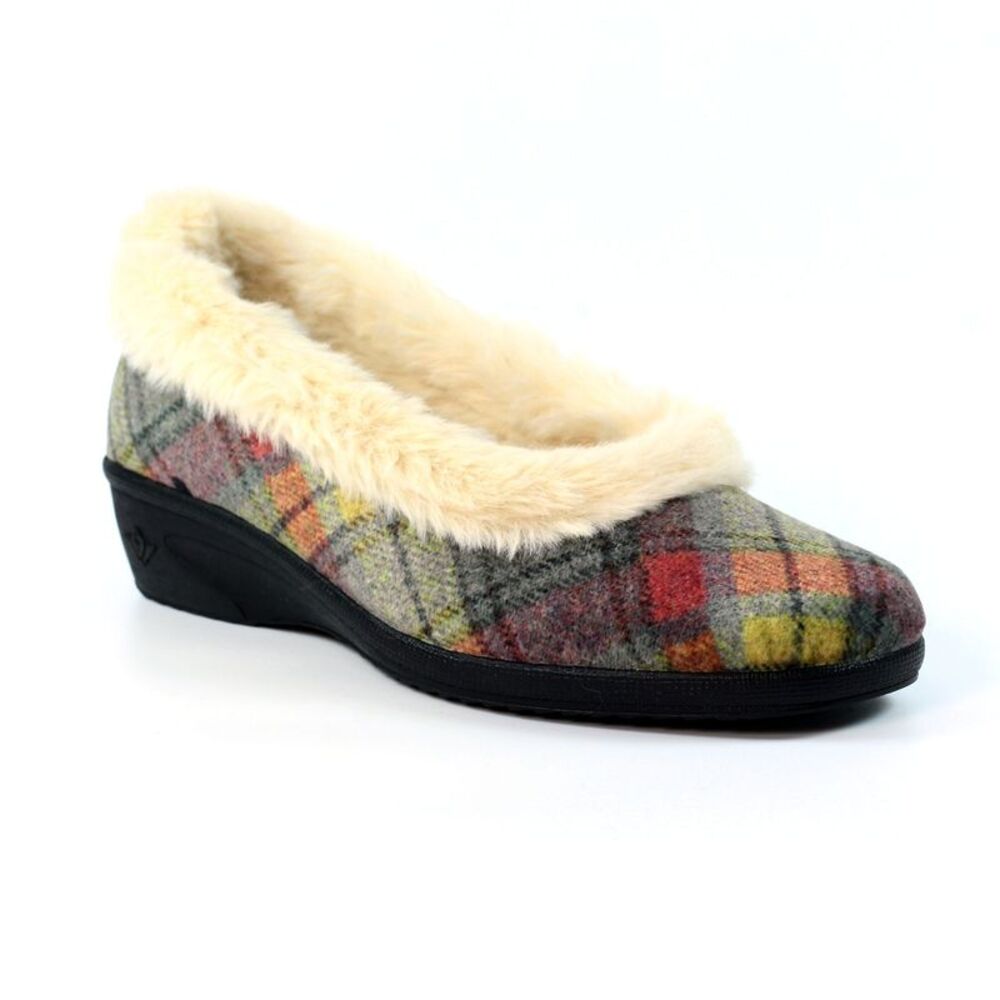 Lunar Womens/Ladies Hoxton Slippers / Gray
